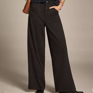 Pilcro Black Wide Leg Pants